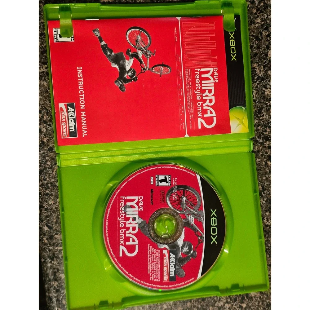 Dave Mirra Freestyle BMX 2 Microsoft Xbox Original 2001 CIB Complete With Manual